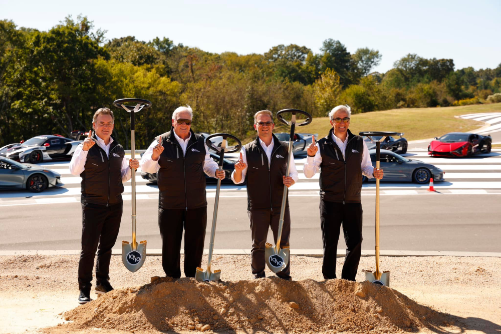 ground breaking for Ten Tenths Motor Club